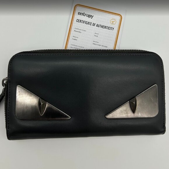 Fendi Monster Zip Long Wallet - Picture 1 of 2